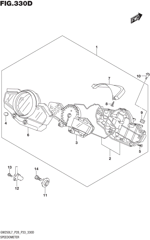 SPEEDOMETER (GW250ZL7 P33)