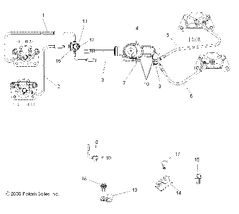 BRAKES, BRAKE LINES and MASTER CYLINDER - R09VH76FX (49RGRBRAKELINES09RZRI)