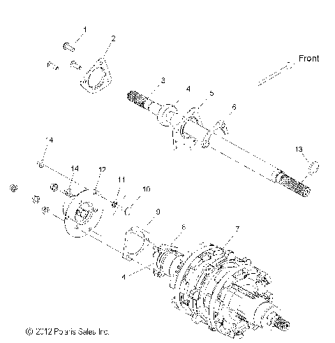 DRIVE TRAIN, JACKSHAFT and DRIVESHAFT - S15CN8/CY8 ALL OPTIONS (49SNOWDRIVETRAIN13RMKASLT)