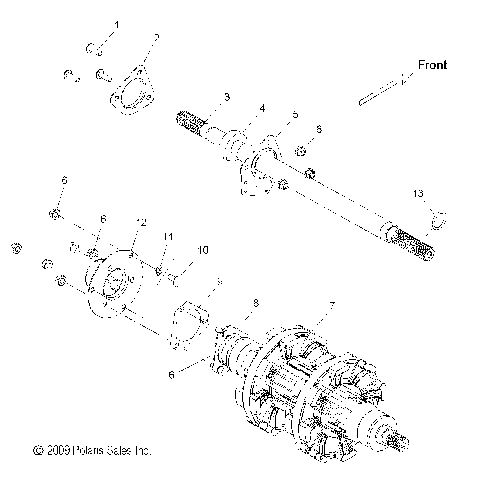 DRIVE TRAIN, JACKSHAFT and DRIVESHAFT - S10BF6KSL/KSA/KEA (49SNOWDRIVETRAIN10PR)