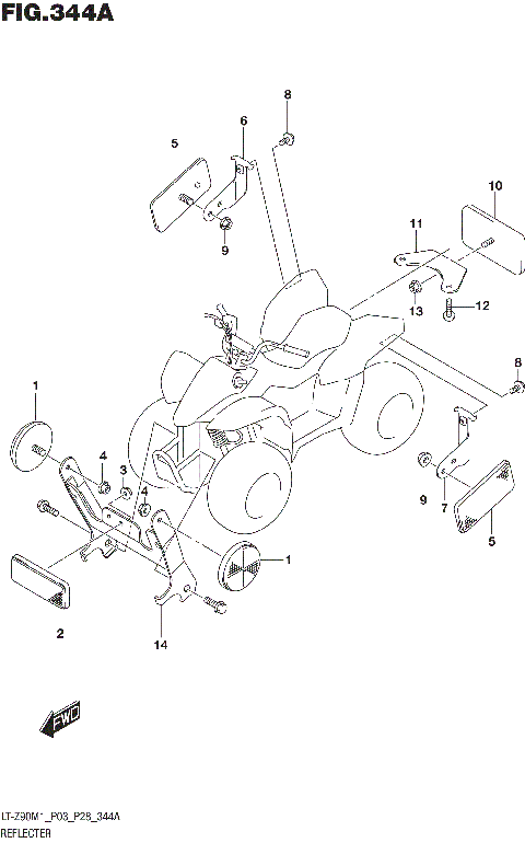 REFLECTOR (LT-Z90M1 P03)