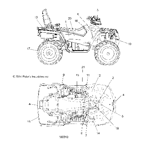BODY, DECALS - A15SJE57HI (100013)
