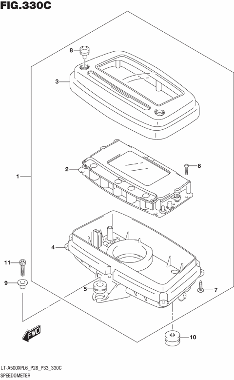 SPEEDOMETER (LT-A500XPZL6 P28)