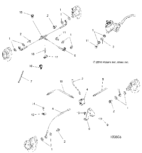 BRAKES, BRAKE LINES - A18SXD95B9/SXE95BR/BC/BE [100806]