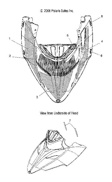 BODY, HOOD FOAM and FOIL - S09PE6HE/HEL (49SNOWHOODSCFL09600DRGN)