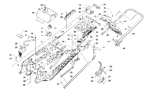 TUNNEL, REAR BUMPER, AND SNOWFLAP ASSEMBLY [105073]
