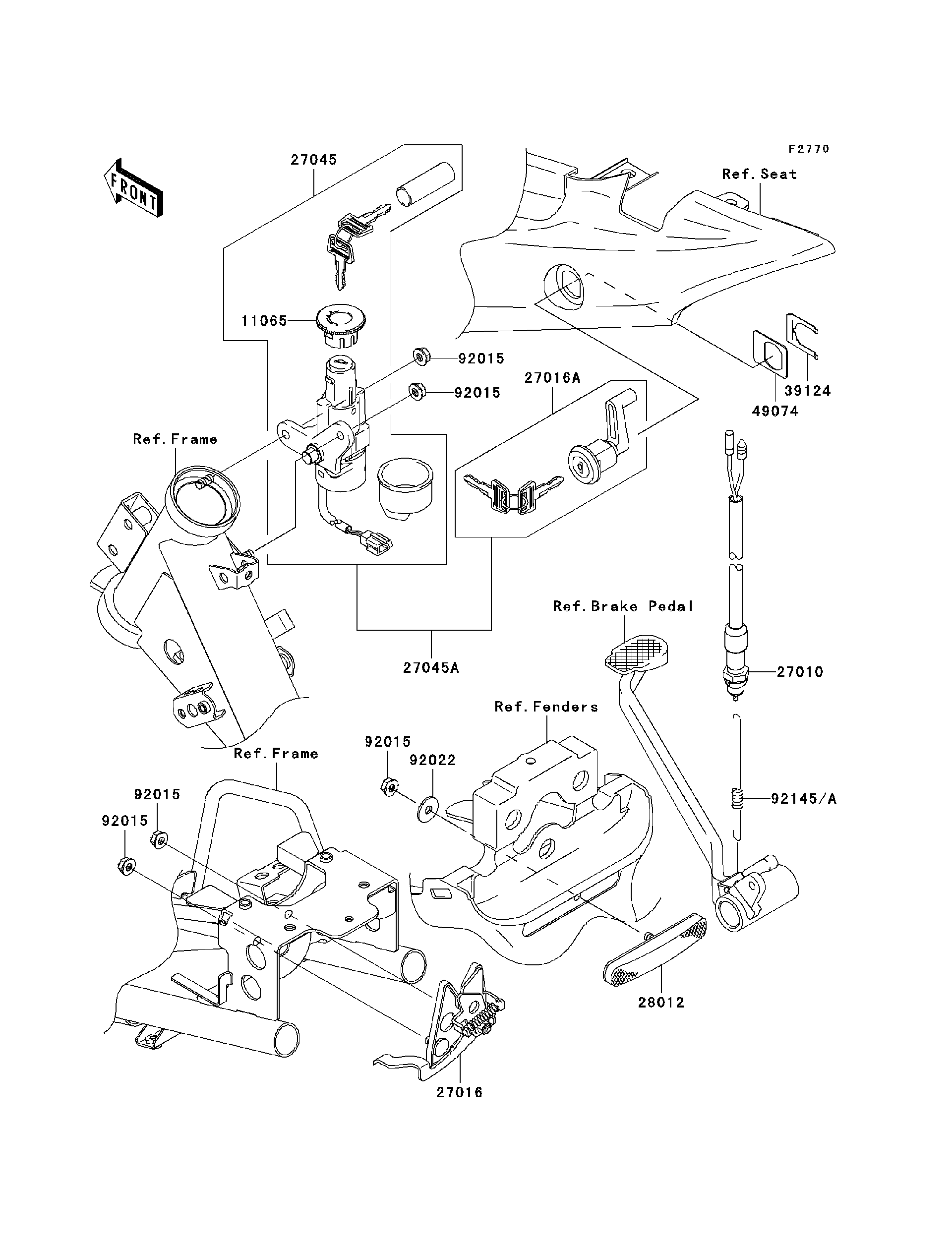 yuki112様 Genuine Kawasaki 12016-7007 Rocker Arm Set Kit FH601D FH601V