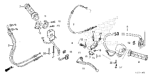 HANDLE LEVER@SWITCH@CABLE