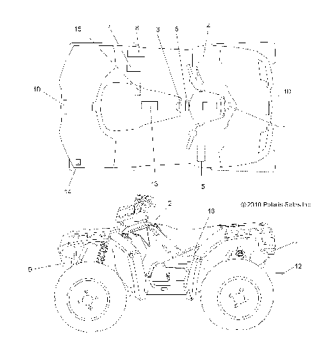 BODY, DECALS - A11ZN55AA/AQ/AZ (49ATVDECAL11SP550)