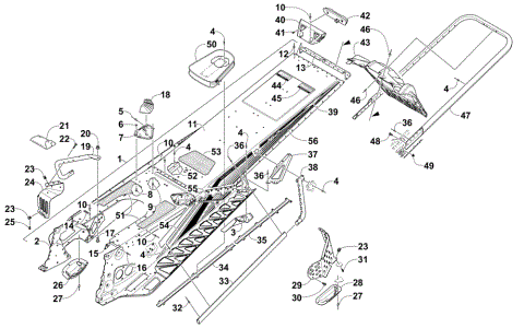 TUNNEL, REAR BUMPER, AND SNOWFLAP ASSEMBLY