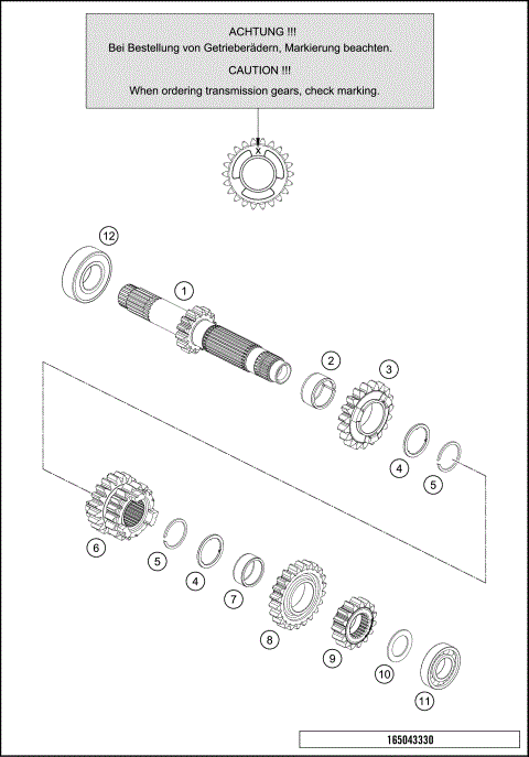 TRANSMISSION I - MAIN SHAFT