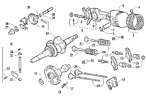 PISTON AND CRANKSHAFT ASSEMBLY [74943]