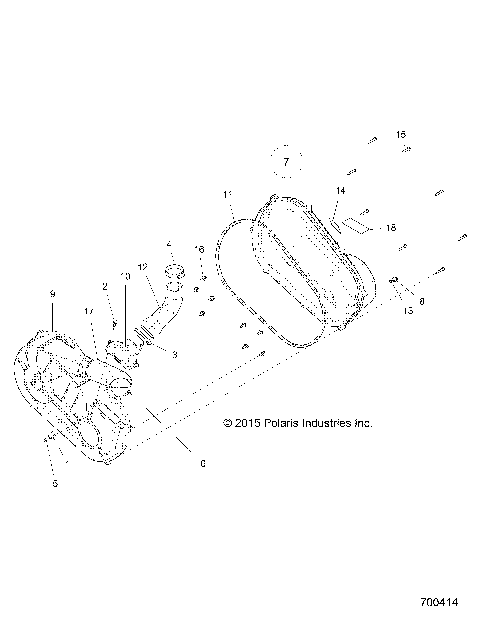 DRIVE TRAIN, CLUTCH COVER and DUCTING - R16RCA57A1/A4/B1/B4 (700414)