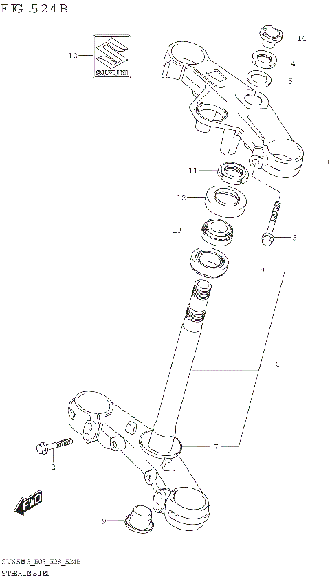STEERING STEM (SV650XA)
