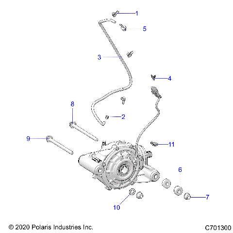 DRIVE TRAIN, FRONT GEARCASE MOUNTING - R21TAE99FA/SFA/SCA/SCK/EA/EK (C701300)