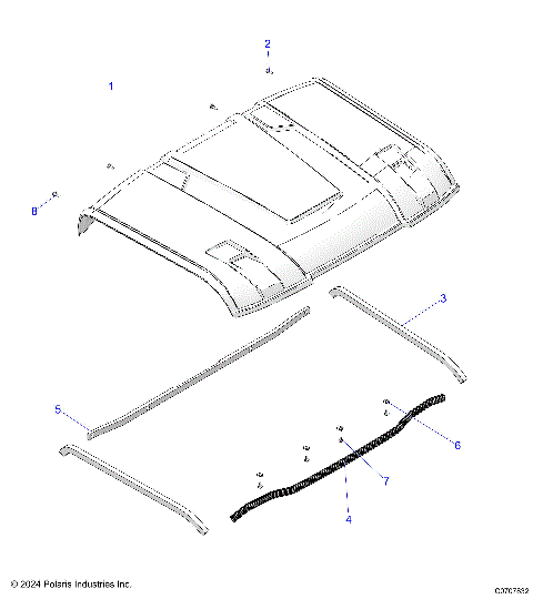 BODY, ROOF, POLY -   (C0707832)