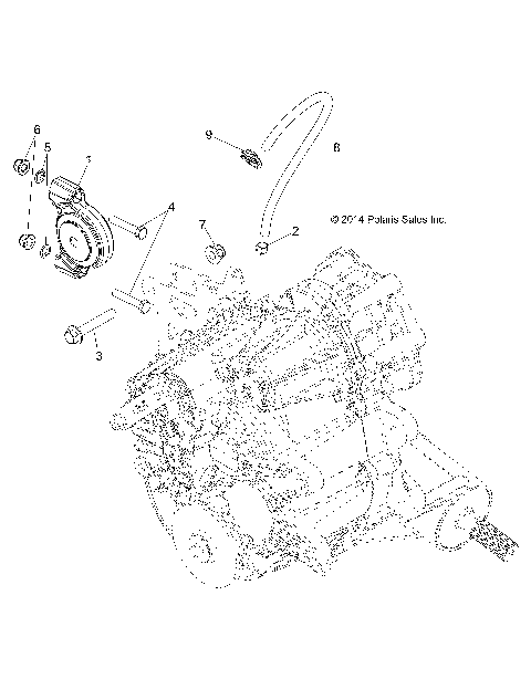 DRIVE TRAIN, MAIN GEARCASE MOUNTING - R16B1PD1AA/2P (49BRUTUSGCMNMTG15)