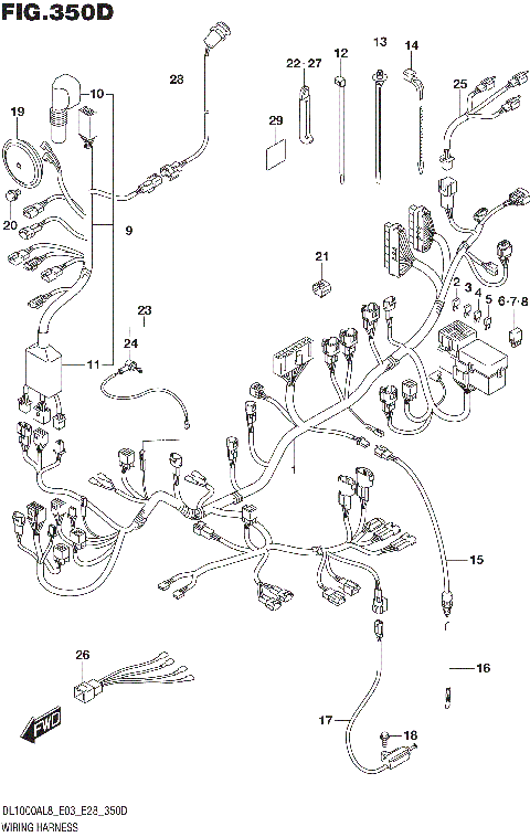 WIRING HARNESS (DL1000XAL8 E03)