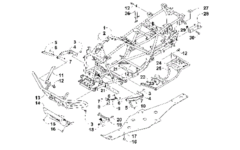FRAME AND RELATED PARTS [96905]