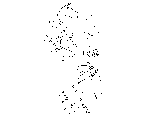 FRONT STORAGE COMPARTMENT - W014697D (4964806480A006)