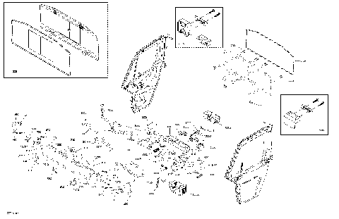 09- Enclosure Cab - HD10 - XT CAB - North America - Rear Window & Dash Section