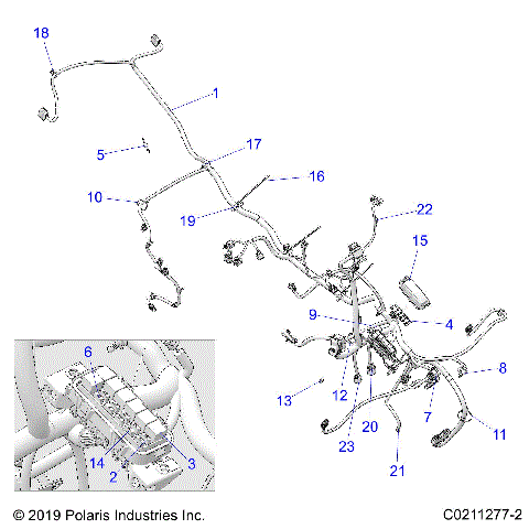 ELECTRICAL, MAIN WIRE HARNESS - A20SEA57L6/L7 (C0211277-2)