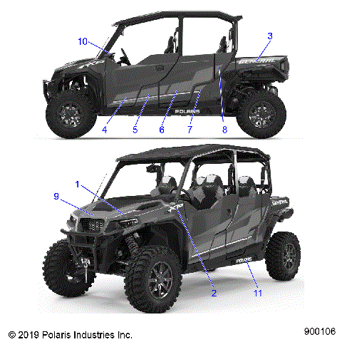 BODY, DECALS - G20G4E99NG (900106)