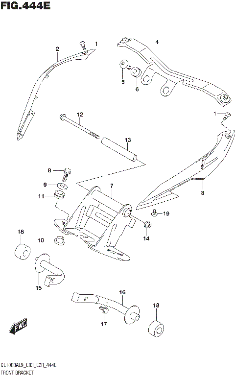 FRONT BRACKET (DL1000AL9 E28)