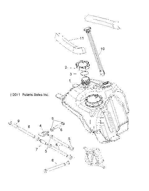 BODY, FUEL SYSTEM - A12NG50FA (49ATVFUEL12SCRAMI)