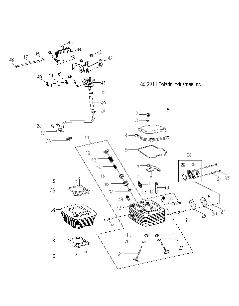 ENGINE, CYLINDER HEAD - A19YAP20N4 (49ATVCYLINDERHD15PHX)