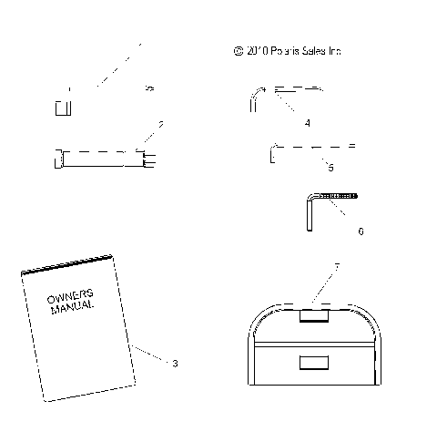 TOOLS, TOOL KIT - S12PU7ESL/EEL (49SNOWTOOL10WIDE)