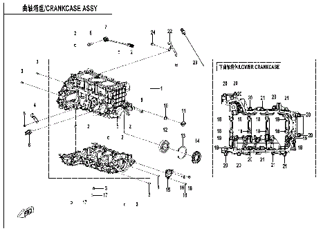 CRANKCASE ASSY (STANDARD)