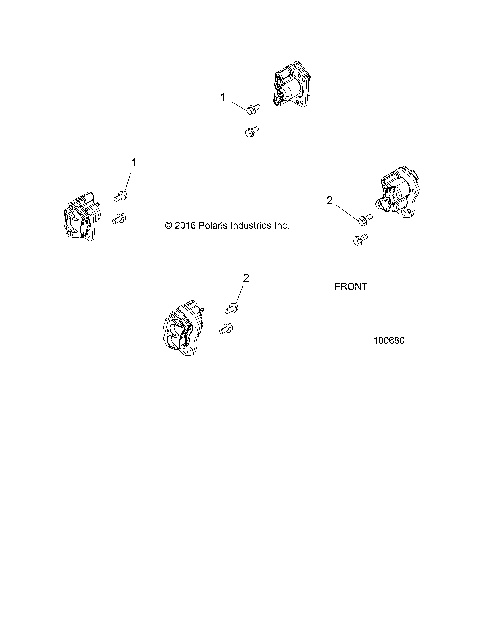 BRAKES, CALIPER MOUNTING - A17DAE57AM (100680)