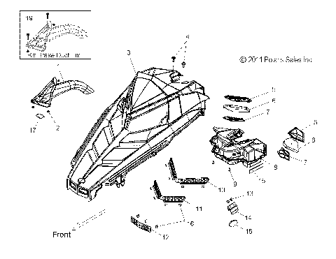BODY, HOOD ASM. - S11CW8GSA/GSB/GST/GEA (49SNOWHOOD11600RUSH)