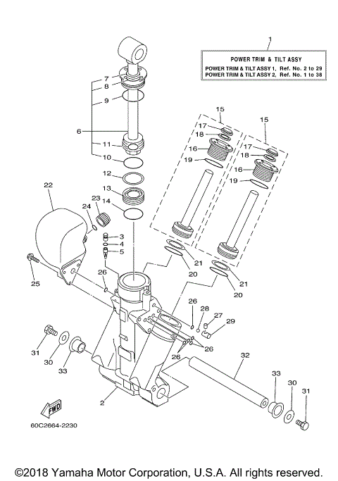 POWER TRIM TILT ASSY 1