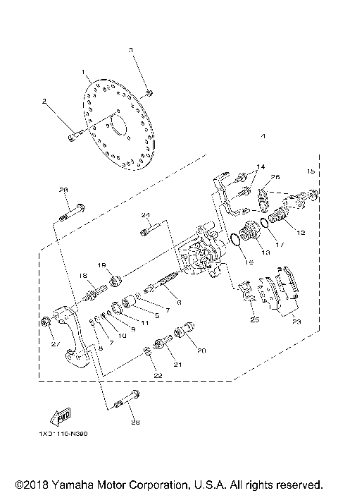 REAR BRAKE CALIPER 2
