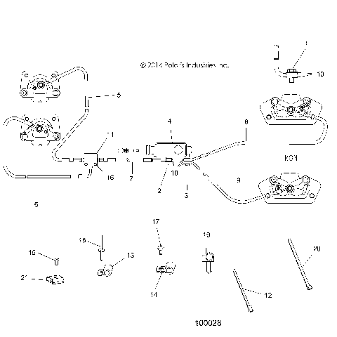 BRAKES, BRAKE LINES AND MASTER CYLINDER - A15DAH57EJ (100028)