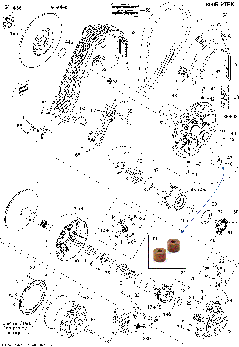05- Pulley System 800R PTEK