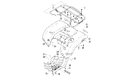 REAR RACK, BODY PANEL, AND FOOTWELL ASSEMBLIES [92634]
