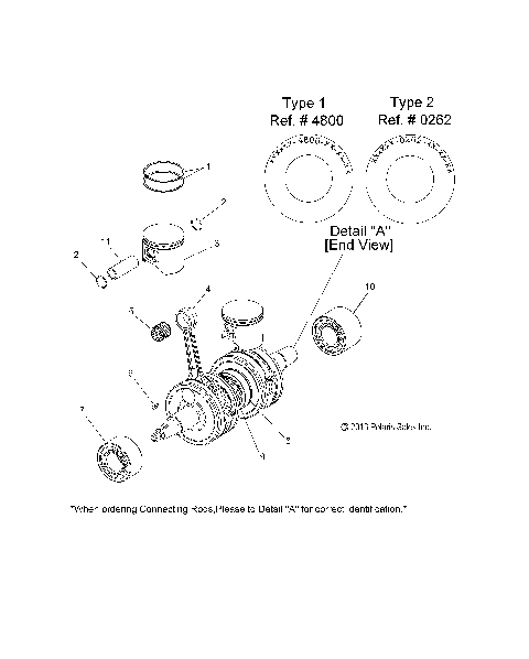 ENGINE, PISTON and CRANKSHAFT - S14CL8/CW8 ALL OPTIONS (49SNOWPISTONCRANKSHAFT14800LE)