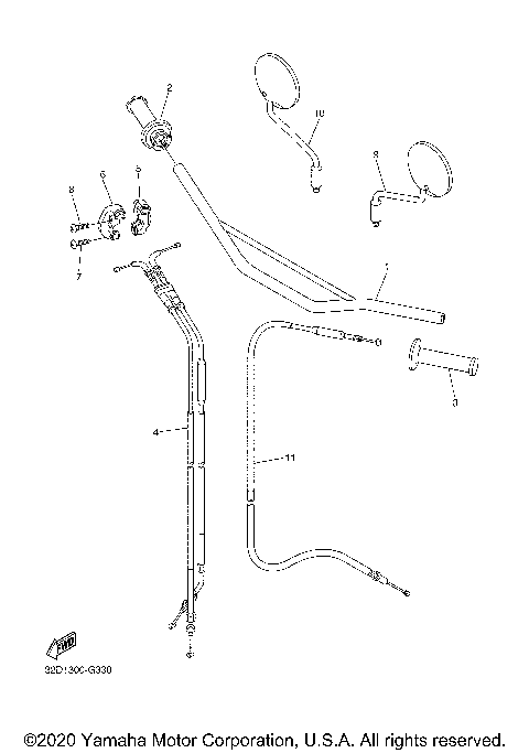 STEERING HANDLE CABLE