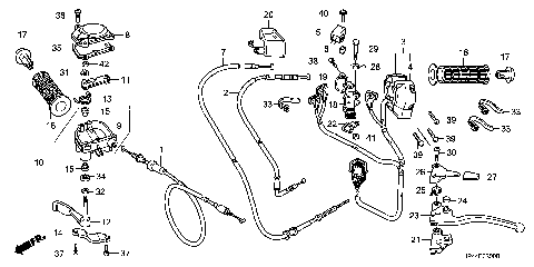 HANDLE LEVER@SWITCH@CABLE