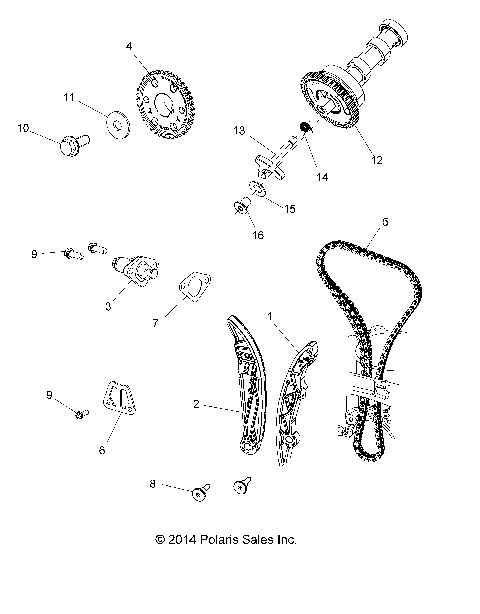 ENGINE, CAM CHAIN AND SPROCKET - A16DAA32A1/A7 (49ATVCAMCHAIN14SP325)