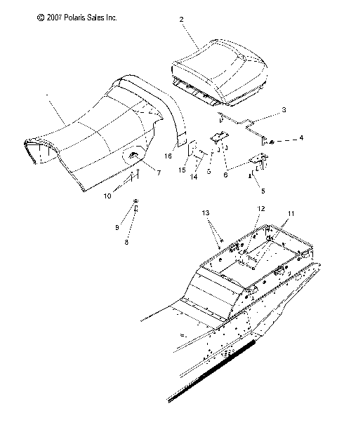 BODY, SEAT - S08NT3AS/ASA/AE (49SNOWSEAT08340TR)
