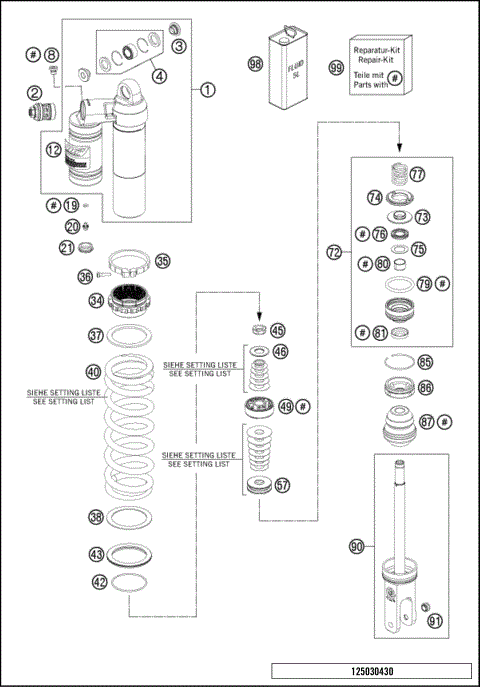 SHOCK ABSORBER DISASSEMBLED