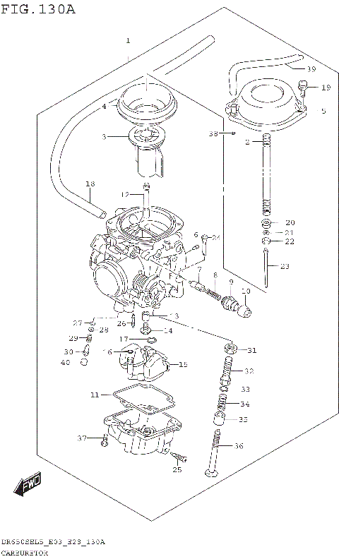 CARBURETOR (DR650SEL5 E03)
