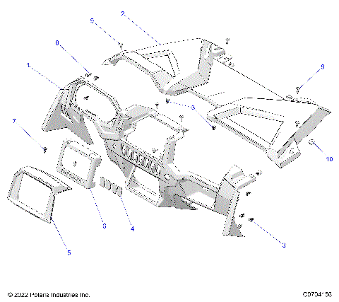 BODY, DASH - Z23NAK99A/99B (C0704156)