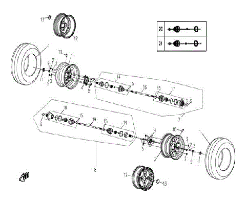 REAR WHEEL ASSY