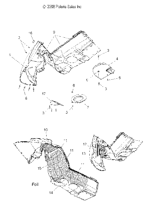 BODY, FENDER ASM., RH - S09PR6KS/KE (49SNOWFENDERFOAM09600SHIFT)