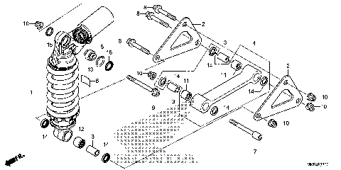 REAR SHOCK ABSORBER (1)